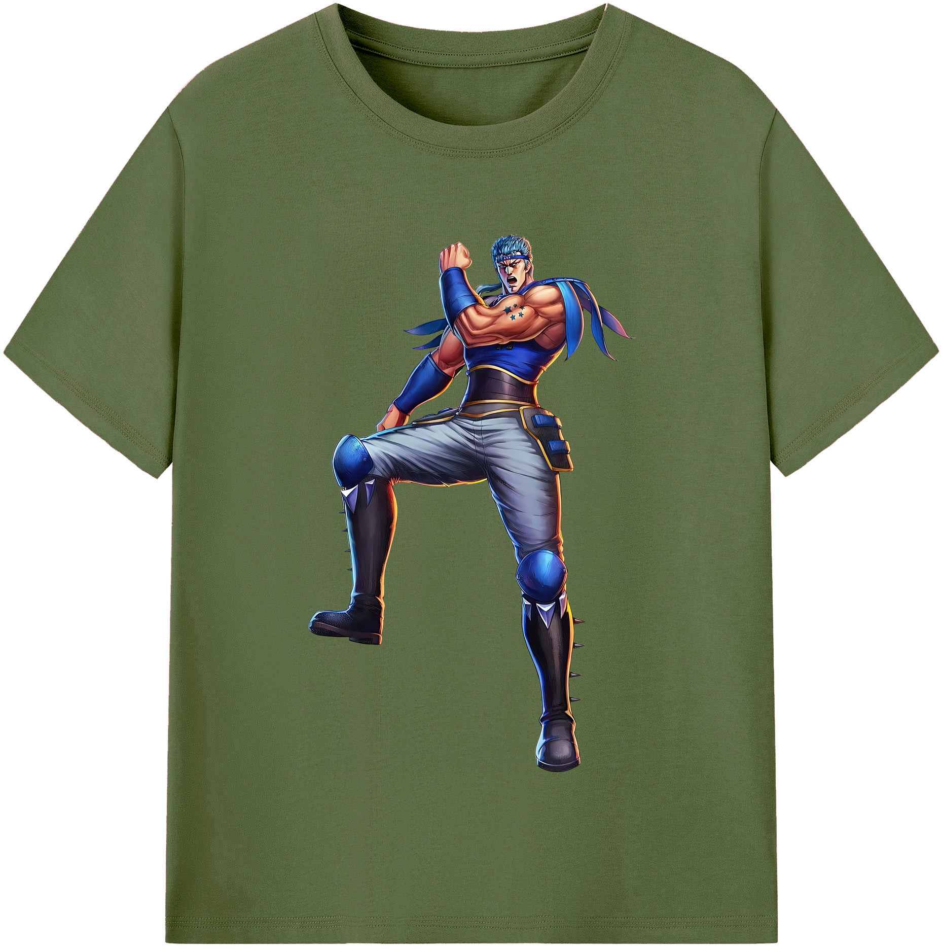 （画像用） 北斗の拳 Fist of the North Star 綿100％半袖Tシャツ（フロントプリント）